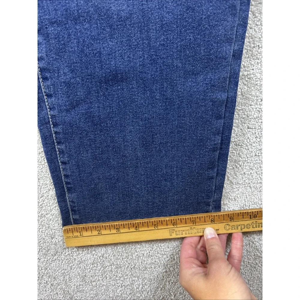 Sonoma Jeans Women's 16 (Fits 34x26) Blue Denim Straight Crop High Rise NEW - Picture 9 of 9